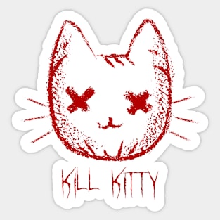 kill kitty Sticker